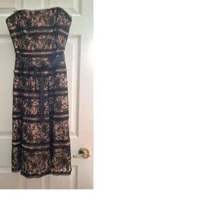 BCBG Max Azria Black and Pink Dress